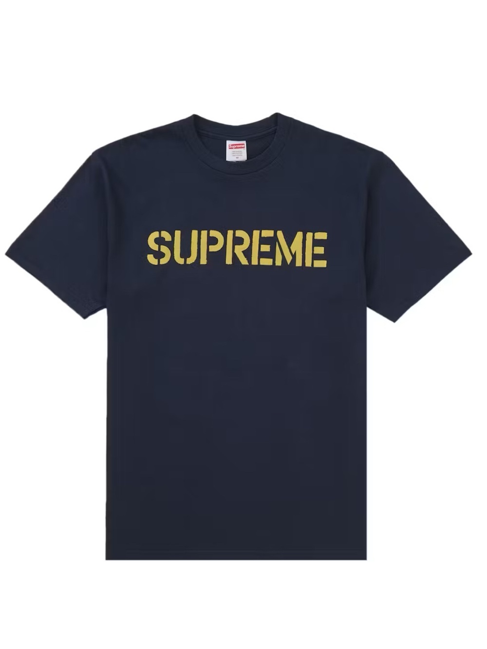 Supreme (HARD Tee) Size: XXL ~ Navy/Yellow - NWT
